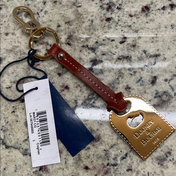 Dooney & Bourke Luggage Tag Key Fob Bag Charm NWT - Picture 1 of 6